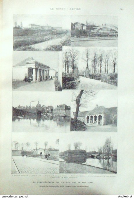 Le Monde illustré 1892 n°1833 Autriche Vienne St-Omer (62) Troyes (10) Gabon