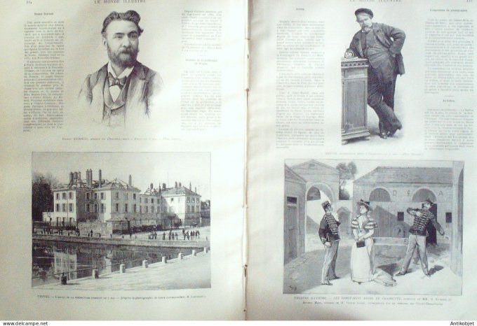 Le Monde illustré 1892 n°1833 Autriche Vienne St-Omer (62) Troyes (10) Gabon