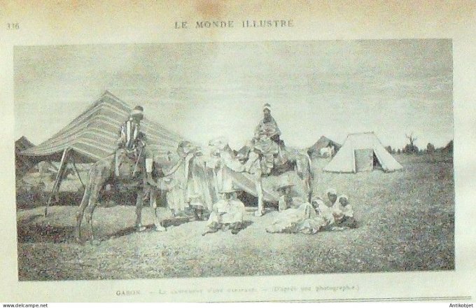 Le Monde illustré 1892 n°1833 Autriche Vienne St-Omer (62) Troyes (10) Gabon