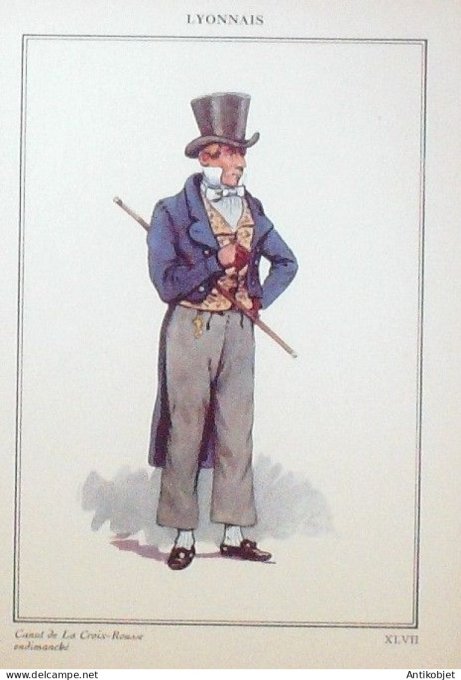 Auvergne-Rhône-Alpes Croix-Rousse (69) Canut signé  par P.A Leroux XXème