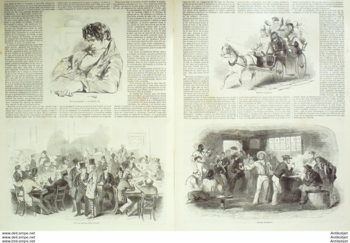 L'Illustration 1850 n°391 CHERBOURG (50) LYON (69) Belgique ANVERS Angleterre LONDRES