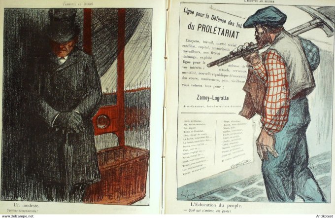 L'Assiette au beurre 1902 #  71 Les fonctionnaires Eve Cadel