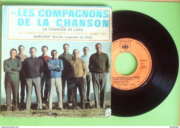 Les Compagnons de la chanson 45T EP Chanson de Lara 1966
