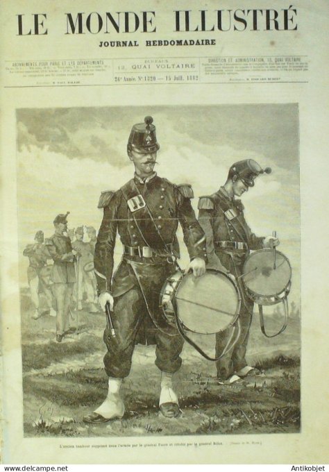 Le Monde illustré 1882 n°1320 Chine Tonkin Ha-Noï Douvres tunnel St-Paul Victor