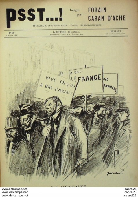 PSST 1898 n°36-Caran d'Ache,Forain-SABRE de DAMOCLES