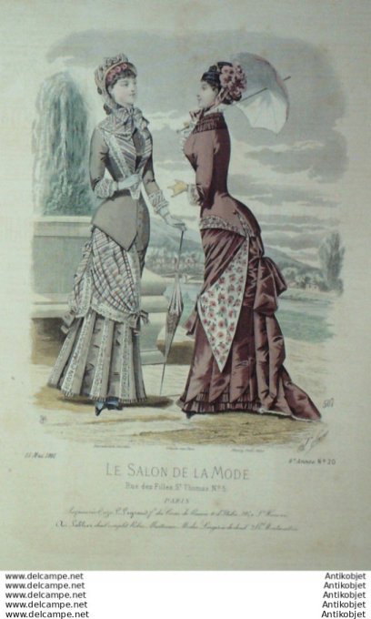 Gravure Mode Salon 1881 #  507 (Old Fashion plate)