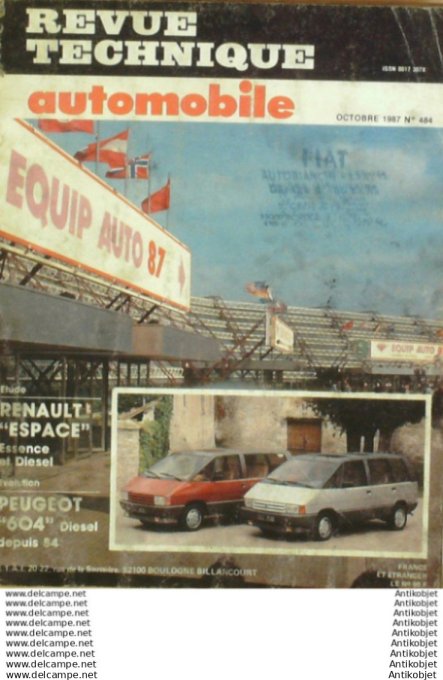 R.T Automobile Renault Espace Peugeot 604   # 484