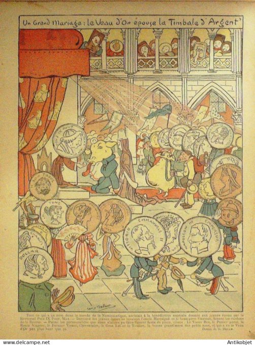 Le Rire 1901-10-19 # 363 Journal humoristique Ed.Originale Pays su Scalp