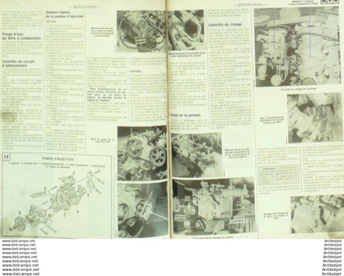 R.T Automobile Renault Espace Peugeot 604   # 484