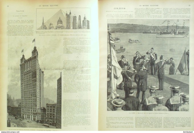 Le Monde illustré 1899 n°2181 Suisse Airolo Philippines Ilo Ilo New-York Park-Row