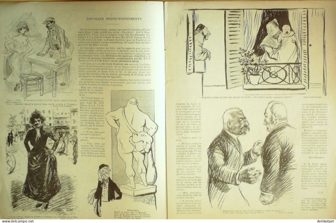 Le Rire 1901-10-19 # 363 Journal humoristique Ed.Originale Pays su Scalp