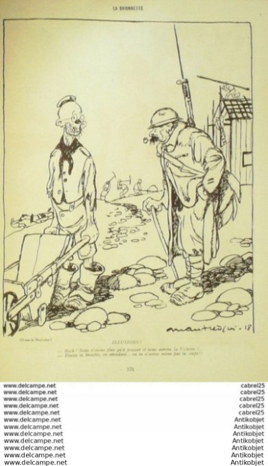 La Baionnette 1918 # 166 (Notre Cru) Leonnec Baille Iribe Gas Legrain Manfredini