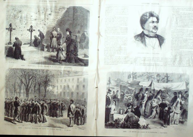 L'Univers illustré 1872 # 891 Plouharne Corconne (56) Italie Florence Chili Acongagua Calédonie 