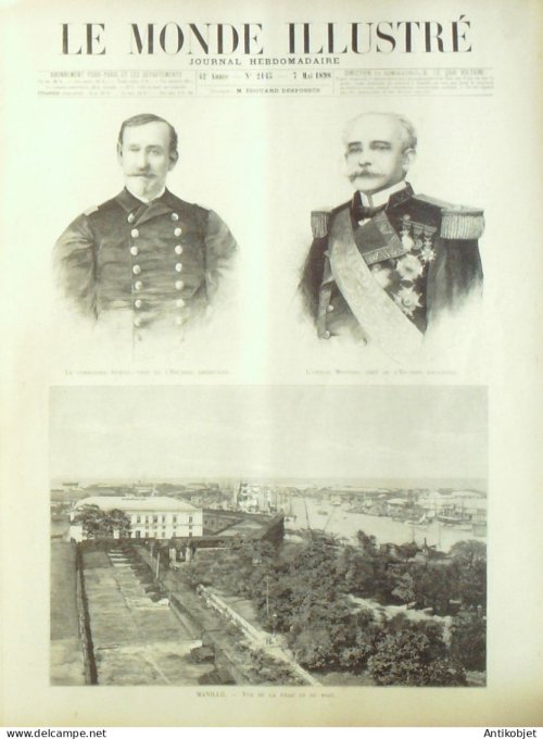 Le Monde illustré 1898 n°2145 Philippines Manille Cuba La Havane Burkina Faso Pama Koupella