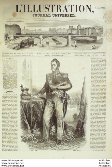 L'Illustration 1850 n°392 Etats-Unis SAN FRANCISCO SACREMENTO Honoré de BALZAC ASNIERES (92)