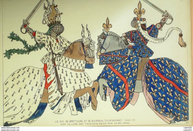 Duc De Bretagne Et Bourbon Tournoi En 1440
