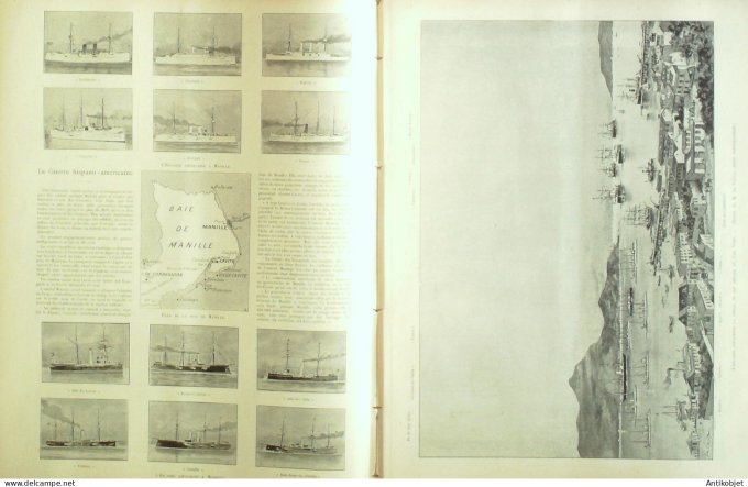 Le Monde illustré 1898 n°2145 Philippines Manille Cuba La Havane Burkina Faso Pama Koupella