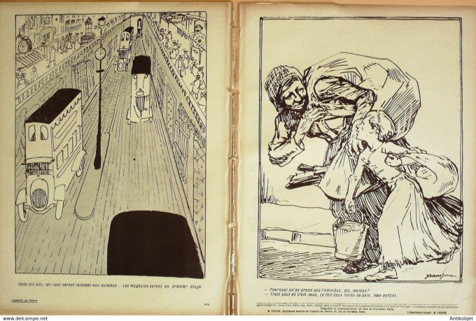 L'Assiette au beurre 1907 # 362 L'Omnibus à 2 sous Grandjouan