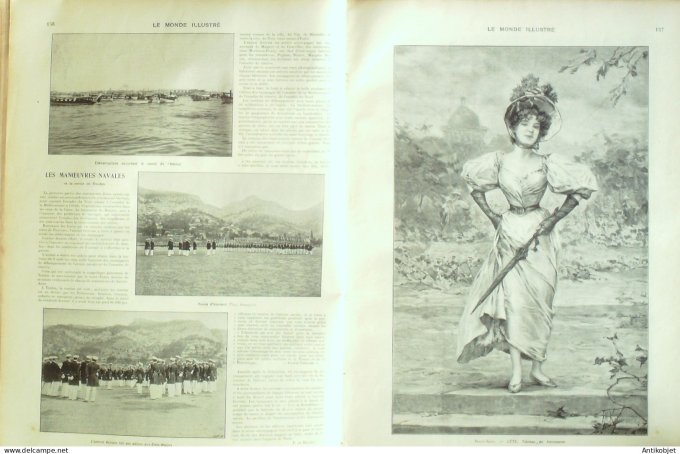 Le Monde illustré 1902 n°2368 Landerneau Folgoet Ploudaniel ST-Meen (29) Revel (31) Angleterre Couro