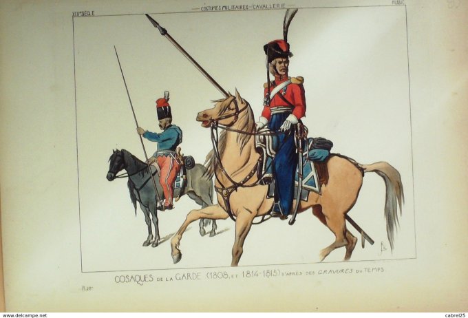 Russie Cosaques de garde Cavalerie en 1808