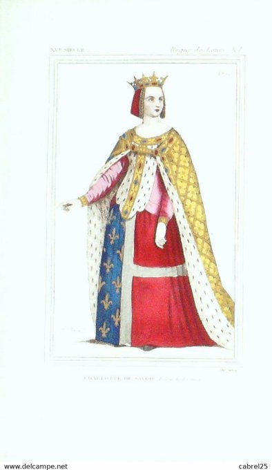 De Savoie Charlotte Reine De France 15ème 1852