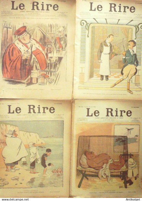 Le Rire 1901 lot 4 revues Somm Fau Does Grandjouan Porphyre Faivre Gerbault Heine