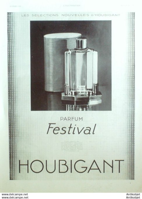 Publicite Cosmetique Houbigant 1932