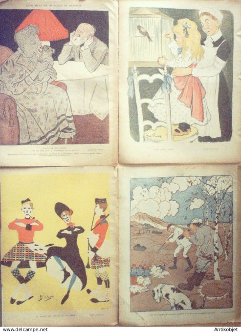 Le Rire 1901 lot 4 revues Somm Fau Does Grandjouan Porphyre Faivre Gerbault Heine