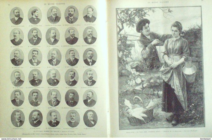 Le Monde illustré 1898 n°2157 Tchad Baguirmi Snoussi Gribingui La Sorbonne