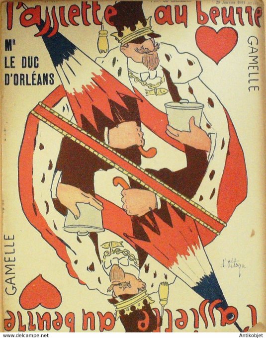 L'Assiette au beurre 1910 # 513 Le Duc d'Orléans Ostoya