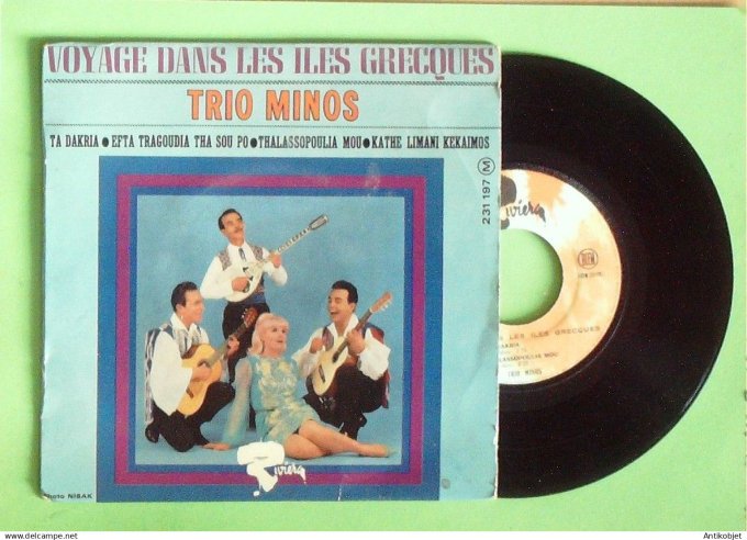Trio Minos 45T EP Ta Dakria chants Grecs (languette)