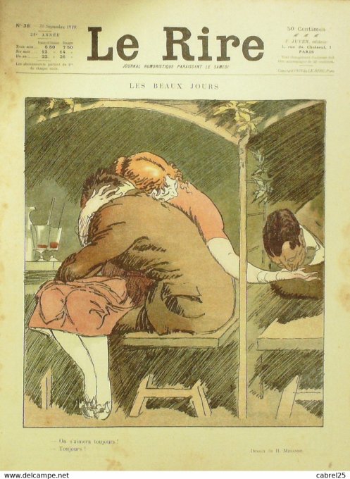 Le Rire 1919 n° 38 Mirande Jeanniot Nob Pavis Roussau Baille