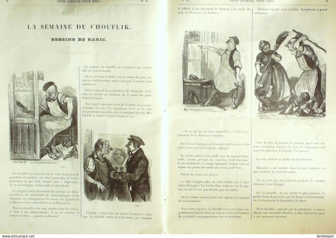 Petit journal pour Rire 1868 #    8 La Semaine du Chouflik Baric