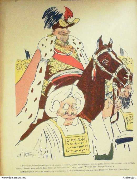 L'Assiette au beurre 1911 n°513 Le Duc d'Orléans Ostoya