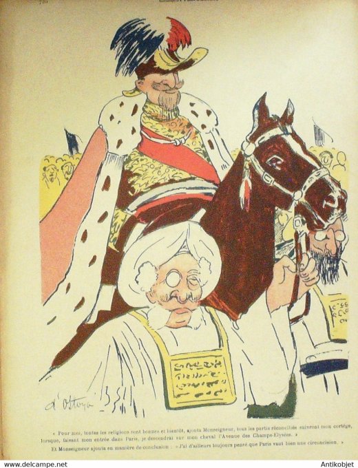 L'Assiette au beurre 1910 # 513 Le Duc d'Orléans Ostoya