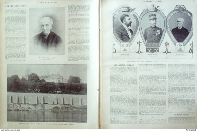 Le Monde illustré 1902 n°2352 Berck (62) Reine Nathalie Belgique Charleroi Epinay/Seine (93) Sète (3