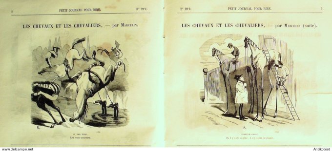 Petit journal pour Rire 1859 # 219 Ordonnances du Docteur Printemps Grevin