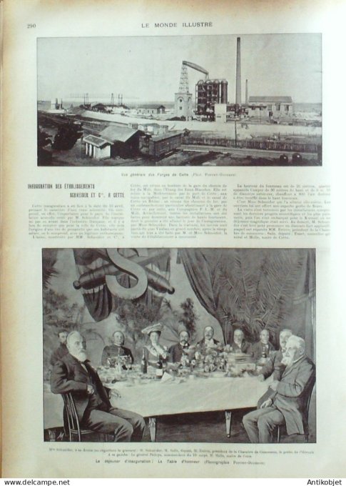 Le Monde illustré 1902 n°2352 Berck (62) Reine Nathalie Belgique Charleroi Epinay/Seine (93) Sète (3