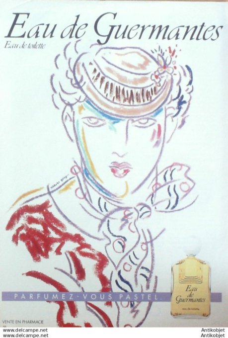 Publicite Cosmetique Pastel eau de Guermantes 1986