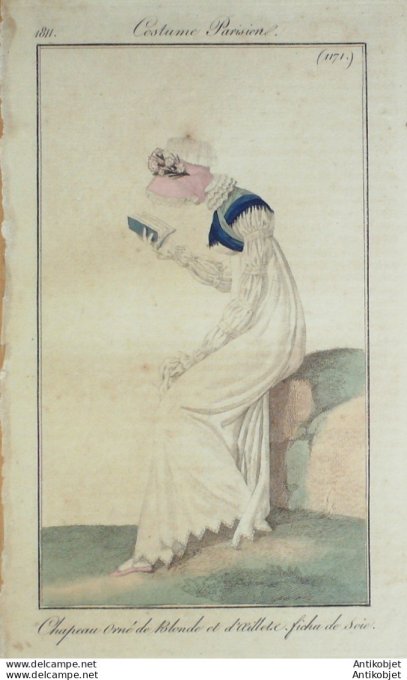 Costume Parisien 1811 # 1171 Fichu de soie