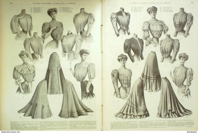 La Mode illustrée journal 1905 n° 48 Chapeau fantaisie