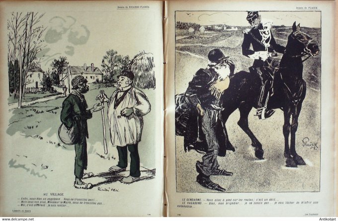 L'Assiette au beurre 1907 # 361 Les Vagabonds Poulbot Florès Ricardo Hellé