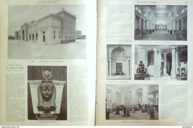 Le Monde illustré 1902 n°2381 Dampierre (78)Sandricourt (60) Allemagne Charlottenbourg Le Caire St-P