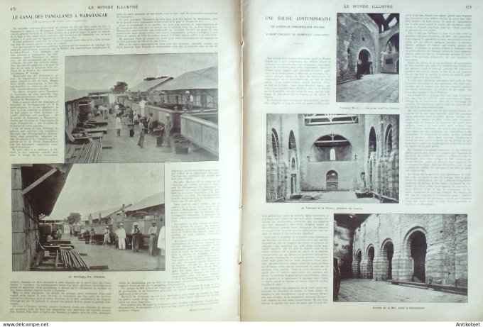 Le Monde illustré 1902 n°2381 Dampierre (78)Sandricourt (60) Allemagne Charlottenbourg Le Caire St-P