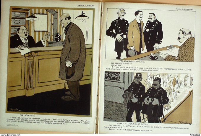 L'Assiette au beurre 1907 # 361 Les Vagabonds Poulbot Florès Ricardo Hellé