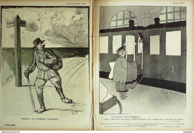L'Assiette au beurre 1907 # 361 Les Vagabonds Poulbot Florès Ricardo Hellé