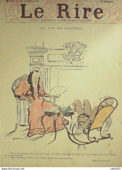 Le Rire 1896 n° 64 Jeanniot Willette Caran Ache Lunel