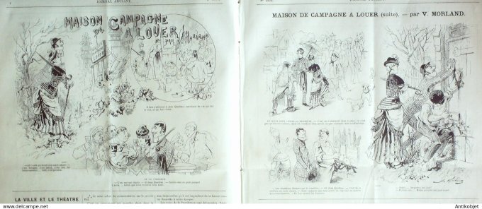 Mode illustree  1876 Lot de 10 journaux