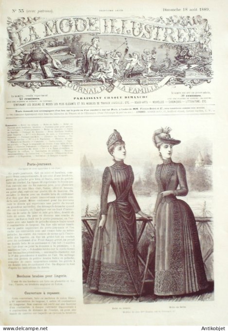 Journal + Patron Mode illustrée  1889 # 33 (with Pattern)