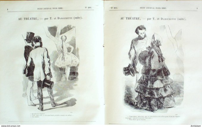 Petit journal pour Rire 1860 # 266 Longchamps Grevin